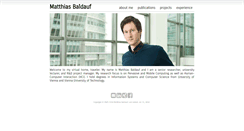 Desktop Screenshot of matthiasbaldauf.com