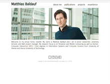 Tablet Screenshot of matthiasbaldauf.com